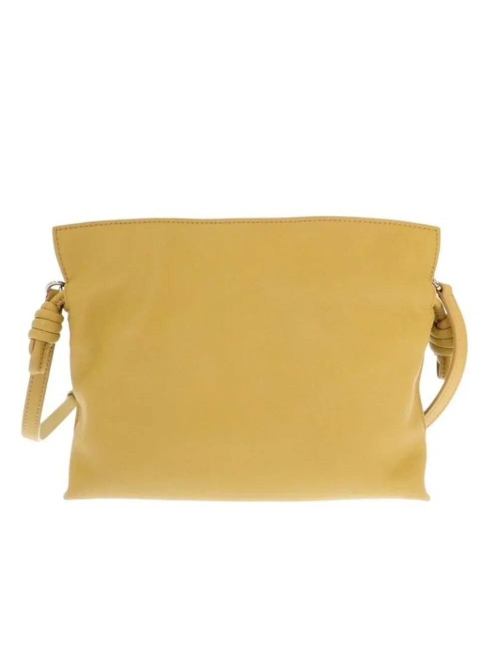 Loewe Flamenco Clutch Mini 2-Way Shoulder Bag Nappacalfskin Yellow Silver